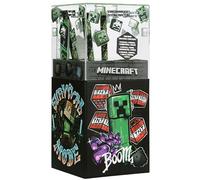 sarcia.eu Portaoggetti da scrivania con materiale scolastico, organizer con accessori, set scolastico 7in1 (Minecraft)