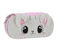 sarcia.eu SCOMPARTO astuccio scuola, PELUCHE gatto, bustina con orecchie per bambine 5x22x10 cm (Peluche Gattino)