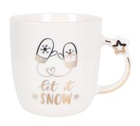 sarcia.eu Tasse en porcelaine blanche avec motif de Noël 360 ml (Guanti)