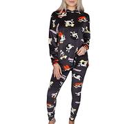 sarcia.eu The Powerpuff Girls Pigiama da Donna Colore Grigio Grafite, Maniche Lunghe, Caldo, con Cappuccio S