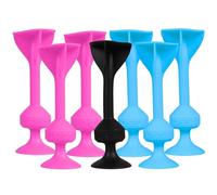 sarcia.eu TOSSIT Set Iniziale, Gioco di Freccette con Ventose in Silicone, Dart, Freccette (Rosa-Blu, 7 Pezzi)