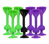 sarcia.eu TOSSIT Set Iniziale, Gioco di Freccette con Ventose in Silicone, Dart, Freccette (Verde-Viola, 7 Pezzi)