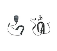 Sarcia Microfono altoparlante a spalla con auricolare da 3,5 mm per Yaesu VX-6R VX-7R VX-6 VX7R standard Horizon HX210 HX400 HX870 HX890 EVX-S24 radio bidirezionale