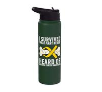 Sarcoma Cancer Awareness Products Bones Sarcoma Survivor Stainless Steel Insulated Water Bottle