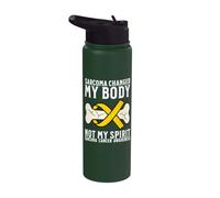 Sarcoma Cancer Awareness Products Bones Sarcoma Warrior Stainless Steel Insulated Water Bottle