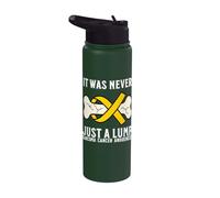 Sarcoma Cancer Awareness Products Bones Sarcoma Warrior Stainless Steel Insulated Water Bottle