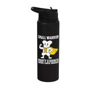 Sarcoma Cancer Awareness Products Kids Bones Sarcoma Warrior Stainless Steel Insulated Water Bottle