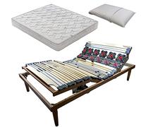 SARDAMATERASSI- Rete elettrica una piazza e mezza motorizzata con motori indipendenti + materasso memory + guanciale omaggio