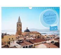 Sardegna, bellissimo paesaggi e città colorate, calendario da parete 2026 DIN A4 orizzontale, calendario mensile CALVENDO
