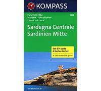 Sardegna centrale-Sardinien mitte. Carta escursionistica 1:50.000. Ediz. bilingue: Wanderkarten-Set. GPS-genau