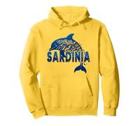 Sardegna Delfino Blu Mediterraneo Italia Mare Natura Viaggi Felpa con Cappuccio