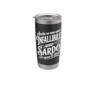 Sardegna Divertente Orgoglio Sardo Frase Bicchiere termico in acciaio inox doppia parete