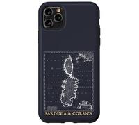 Sardegna e Corsica Mappa d'epoca Isole del Mediterraneo Custodia per iPhone 11 Pro Max