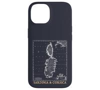 Sardegna e Corsica Mappa d'epoca Isole del Mediterraneo Custodia per iPhone 14