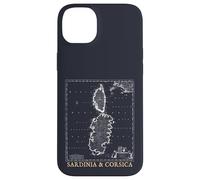 Sardegna e Corsica Mappa d'epoca Isole del Mediterraneo Custodia per iPhone 14 Plus