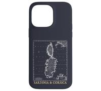 Sardegna e Corsica Mappa d'epoca Isole del Mediterraneo Custodia per iPhone 14 Pro Max