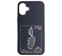 Sardegna e Corsica Mappa d'epoca Isole del Mediterraneo Custodia per iPhone 16 Plus