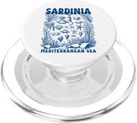 Sardegna Italia Mar Mediterraneo Retro Ocean Sealife Shell PopSockets PopGrip per MagSafe
