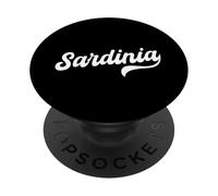 Sardegna Italia Vintage Script Travel Design PopSockets PopGrip Adesivo