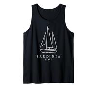 Sardegna Italia Yacht Club Souvenir Europa Barche Famiglia Bambini Canotta