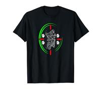Sardegna souvenir con quattro mori nel tricolore Italia Maglietta