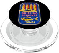 Sardine Brisling al pomodoro stile vintage Pop Art PopSockets PopGrip per MagSafe