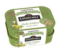 Sardine Connétable senza spigoli all'olio extravergine di oliva - Il set da 2, 280 g