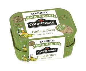 Sardine Connétable senza spigoli all'olio extravergine di oliva - Il set da 2, 280 g