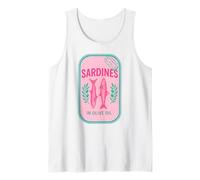 Sardine Girl Summer Tinned Fish Coastal Italian Fisherman Canotta