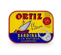 Sardine Ortiz in olio d'oliva | Confezione da 4 | Sardinas A La Antigua | El Velero | Importato dalla Spagna | Selvatico catturato e selezionato a mano | Premium tutto naturale | Pesce gourmet in