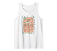 Sardine Tinned Fish Retro Vintage Coastal Girl Ocean Summer Canotta