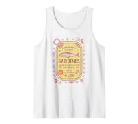 Sardine Tinned Fish Retro Vintage Coastal Girl Ocean Summer Canotta