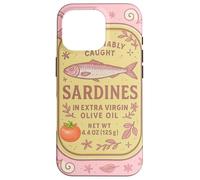 Sardine Tinned Fish Retro Vintage Coastal Girl Ocean Summer Custodia per iPhone 16 Pro