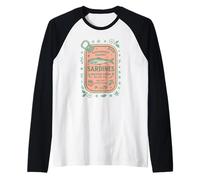 Sardine Tinned Fish Retro Vintage Coastal Girl Ocean Summer Maglia con Maniche Raglan