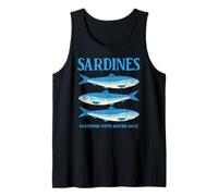 Sardines Tinned Fish Retro Graphic for Men Women Canotta
