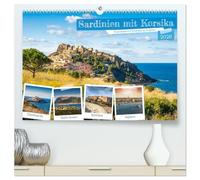 Sardinien mit Korsika (hochwertiger Premium Wandkalender 2026 DIN A2 quer), Kunstdruck in Hochglanz: Das sollten Sie unbedingt in Sardinien's Norden besuchen.