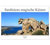 Sardiniens magische Küsten (Wandkalender 2026 DIN A2 quer), CALVENDO Monatskalender: Der bildschöne Kalender zeigt fantastische Felslandschaften und paradiesische Buchten