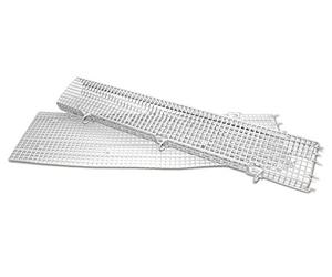 Sarei Haus- und Dachtechnik - Griglia per grondaia, per evitare l'occlusione a causa della presenza di foglie, in PVC, colore: grigio, 2,3 m