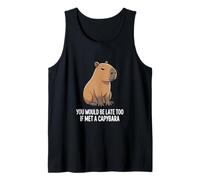 Saresti in Ritardo Anche tu se incontrassi Una Capibara | Grafica per Bambini Canotta