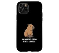 Saresti in ritardo anche tu se incontrassi una capibara | Grafica per bambini Custodia per iPhone 11 Pro