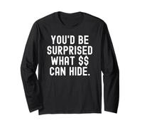 saresti sorpreso di Cosa può Nascondere Witty Clever Observational Maglia a Manica
