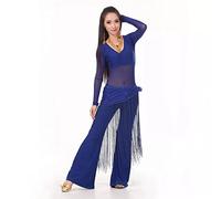 SARGE Costume di Danza del Ventre 3 Pezzi (Top + Asciugamano in Vita + Pantaloni) Abiti per Danza del Ventre Danza del Ventre 10 Colori Abbigliamento per Abiti da Ballo Indiani