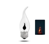 SARGE Lampadina a Candela a LED E14 E27 Lampadina a Effetto Fiamma a LED 3W AC220V Home for Decor Illuminazione Lampadina a Candela con fiala