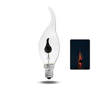 SARGE Lampadina a Candela a LED E14 E27 Lampadina a Effetto Fiamma a LED 3W AC220V Home for Decor Illuminazione Lampadina a Candela con fiala
