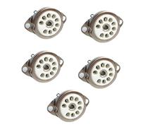 Sarhula GZC9-C-1/GZC9-C-1-G - Presa per tubo in ceramica a 9 pin, connettore per 12AX7 12AT7 12AU7 ECC83 ECC82 E88CC 6922 ForAudio Enthusiasts Radio Tube Socket