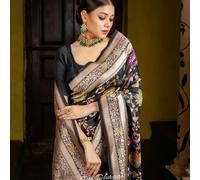 Sari Da Donna Designer In Seta Bollywood Con Blusa Sari Da Festa Del Sud India L