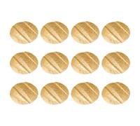 Sarini 12 Pezzi tovagliette Dorate Set Metallico centrini da Tavolo pressati a Rete Rotonda da 13 Pollici Decorazione della casa Tavolo da Pranzo Matrimonio Festa di Compleanno