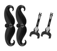 Sarini 2 Pezzi bocchino per Trombone Baffi Clip-on Baffi per trombe e tromboni Adatti a Tutti i bocchini con Gambo Piccolo
