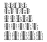 Sarini 25 Pezzi Blocchi a Cuneo Rotondi per Martello, Ascia, piccone, Mazza da Neve, Chiodi di Rinforzo, Cunei da 8 mm, 10 mm, 11 mm, 13 mm, 16 mm, Dimensioni per Utensili Come martelli