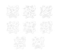 Sarini 8 Pezzi Stencil per Pittura del Viso, Stencil Riutilizzabili per Pittura del Viso, Stencil per Pittura del Corpo Modelli di Pittura per Trucco per Halloween Festa Festa Trucco Pittura